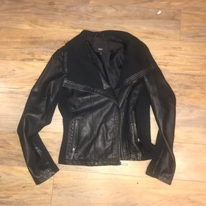 Faux leather jacket